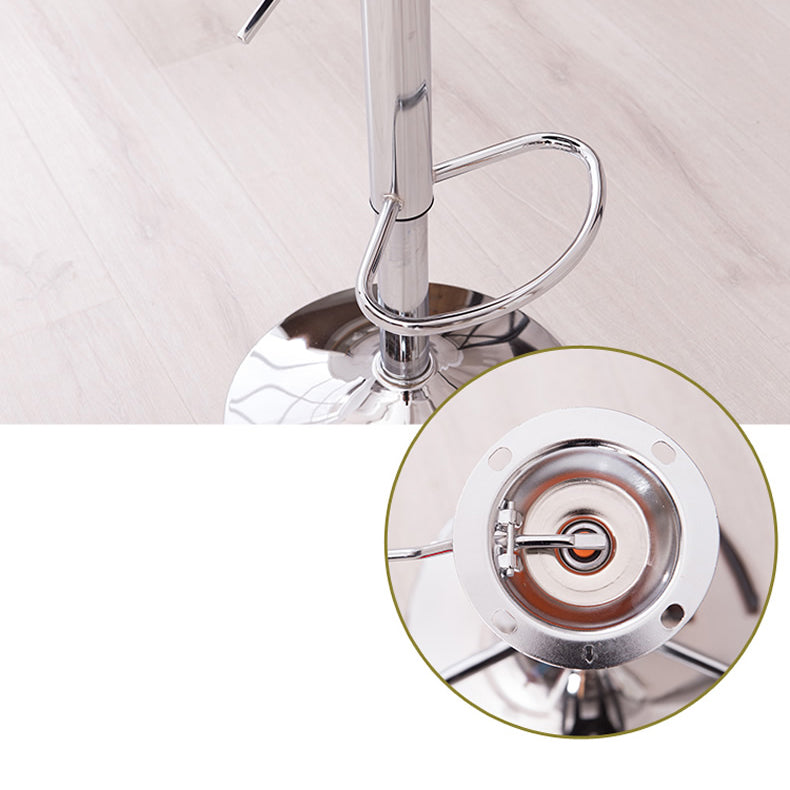Modern Rotatable Liftable Counter Stool Iron Household Bar Stool with Cushion Clearhalo 'Bar Furniture' 'Bar Stools' 'bar_stools' 'furn' 'furn_bar_stools' 'furniture_bar_stools' 'Kitchen & Dining Furniture' 'kitchen&dining_furn' 'kitchen' 'kitchen_furn' Furniture' 4212064