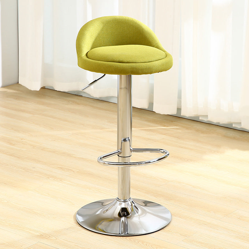 Modern Rotatable Liftable Counter Stool Iron Household Bar Stool with Cushion Green 1 Piece Clearhalo 'Bar Furniture' 'Bar Stools' 'bar_stools' 'furn' 'furn_bar_stools' 'furniture_bar_stools' 'Kitchen & Dining Furniture' 'kitchen&dining_furn' 'kitchen' 'kitchen_furn' Furniture' 4212065