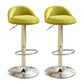 Modern Rotatable Liftable Counter Stool Iron Household Bar Stool with Cushion Green 2 Piece Set Clearhalo 'Bar Furniture' 'Bar Stools' 'bar_stools' 'furn' 'furn_bar_stools' 'furniture_bar_stools' 'Kitchen & Dining Furniture' 'kitchen&dining_furn' 'kitchen' 'kitchen_furn' Furniture' 4212066