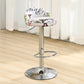 Modern Rotatable Liftable Counter Stool Iron Household Bar Stool with Cushion White-Green 1 Piece Clearhalo 'Bar Furniture' 'Bar Stools' 'bar_stools' 'furn' 'furn_bar_stools' 'furniture_bar_stools' 'Kitchen & Dining Furniture' 'kitchen&dining_furn' 'kitchen' 'kitchen_furn' Furniture' 4212071