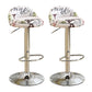 Modern Rotatable Liftable Counter Stool Iron Household Bar Stool with Cushion White-Green 2 Piece Set Clearhalo 'Bar Furniture' 'Bar Stools' 'bar_stools' 'furn' 'furn_bar_stools' 'furniture_bar_stools' 'Kitchen & Dining Furniture' 'kitchen&dining_furn' 'kitchen' 'kitchen_furn' Furniture' 4212072