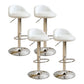 Modern Rotatable Liftable Counter Stool Iron Household Bar Stool with Cushion White 4 Piece Set Clearhalo 'Bar Furniture' 'Bar Stools' 'bar_stools' 'furn' 'furn_bar_stools' 'furniture_bar_stools' 'Kitchen & Dining Furniture' 'kitchen&dining_furn' 'kitchen' 'kitchen_furn' Furniture' 4212079