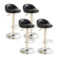 Modern Rotatable Liftable Counter Stool Iron Household Bar Stool with Cushion Black 4 Piece Set Clearhalo 'Bar Furniture' 'Bar Stools' 'bar_stools' 'furn' 'furn_bar_stools' 'furniture_bar_stools' 'Kitchen & Dining Furniture' 'kitchen&dining_furn' 'kitchen' 'kitchen_furn' Furniture' 4212082