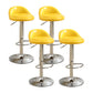 Modern Rotatable Liftable Counter Stool Iron Household Bar Stool with Cushion Yellow 4 Piece Set Clearhalo 'Bar Furniture' 'Bar Stools' 'bar_stools' 'furn' 'furn_bar_stools' 'furniture_bar_stools' 'Kitchen & Dining Furniture' 'kitchen&dining_furn' 'kitchen' 'kitchen_furn' Furniture' 4212085