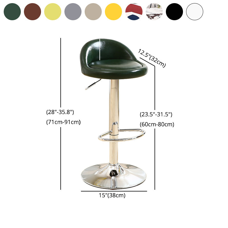 Modern Rotatable Liftable Counter Stool Iron Household Bar Stool with Cushion Clearhalo 'Bar Furniture' 'Bar Stools' 'bar_stools' 'furn' 'furn_bar_stools' 'furniture_bar_stools' 'Kitchen & Dining Furniture' 'kitchen&dining_furn' 'kitchen' 'kitchen_furn' Furniture' 4212086