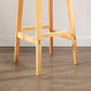 Modern Armless Counter Stool Wood Household Bar Stool with Pedal and Cushion Clearhalo 'Bar Furniture' 'Bar Stools' 'bar_stools' 'furn' 'furn_bar_stools' 'furniture_bar_stools' 'Kitchen & Dining Furniture' 'kitchen&dining_furn' 'kitchen' 'kitchen_furn' Furniture' 4212101