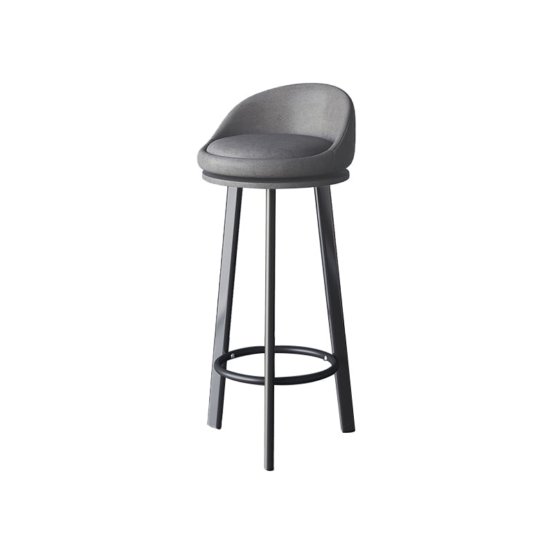 Modern Armless Counter Stool Wood Household Bar Stool with Cushion and Pedal Clearhalo 'Bar Furniture' 'Bar Stools' 'bar_stools' 'furn' 'furn_bar_stools' 'furniture_bar_stools' 'Kitchen & Dining Furniture' 'kitchen&dining_furn' 'kitchen' 'kitchen_furn' Furniture' 4212202