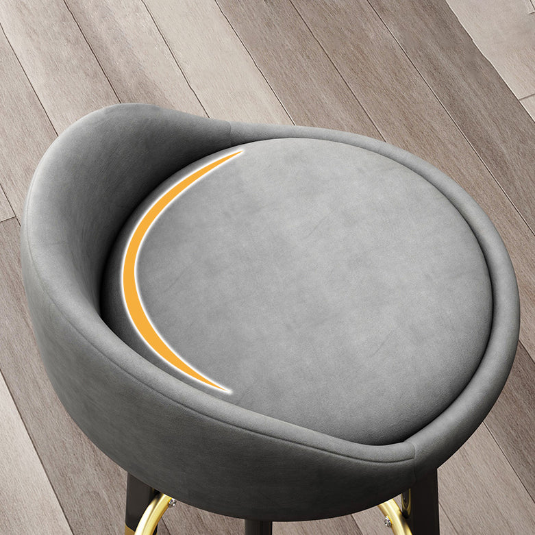 Modern Armless Counter Stool Wood Household Bar Stool with Cushion and Pedal Clearhalo 'Bar Furniture' 'Bar Stools' 'bar_stools' 'furn' 'furn_bar_stools' 'furniture_bar_stools' 'Kitchen & Dining Furniture' 'kitchen&dining_furn' 'kitchen' 'kitchen_furn' Furniture' 4212204