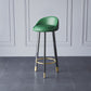 Modern Armless Counter Stool Wood Household Bar Stool with Cushion and Pedal Blackish Green Clearhalo 'Bar Furniture' 'Bar Stools' 'bar_stools' 'furn' 'furn_bar_stools' 'furniture_bar_stools' 'Kitchen & Dining Furniture' 'kitchen&dining_furn' 'kitchen' 'kitchen_furn' Furniture' 4212205