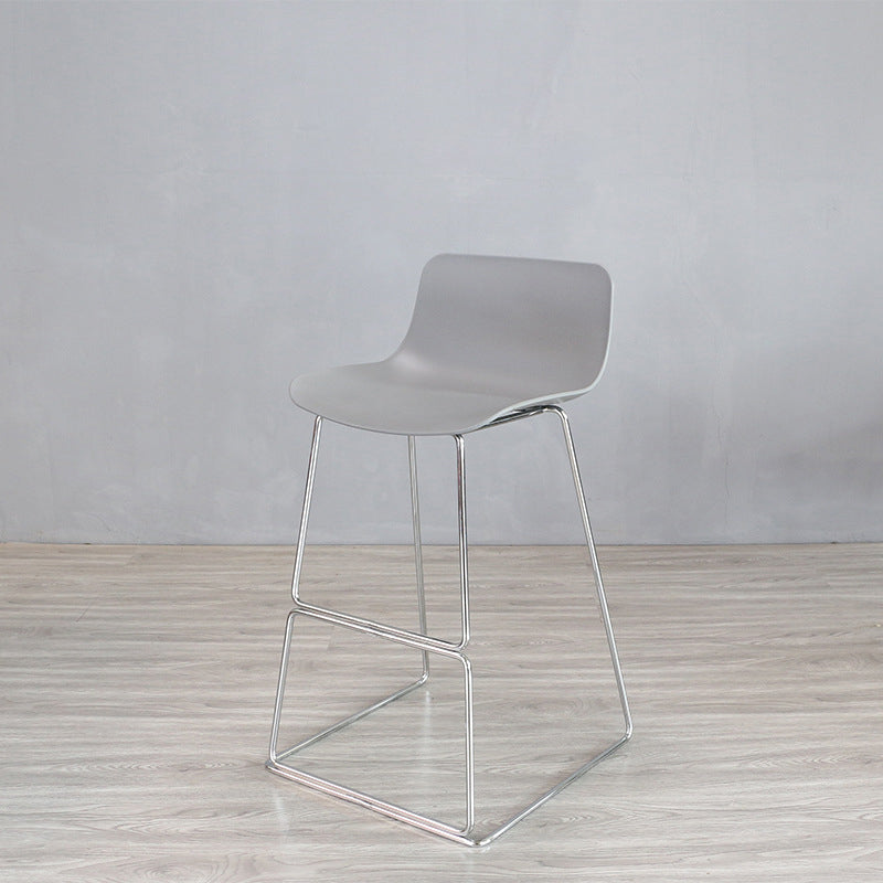 Industrial Style Barstool Metal and Plastic Bar Stool for Dinning Room Clearhalo 'Bar Furniture' 'Bar Stools' 'bar_stools' 'furn' 'furn_bar_stools' 'furniture_bar_stools' 'Kitchen & Dining Furniture' 'kitchen&dining_furn' 'kitchen' 'kitchen_furn' Furniture' 4212281