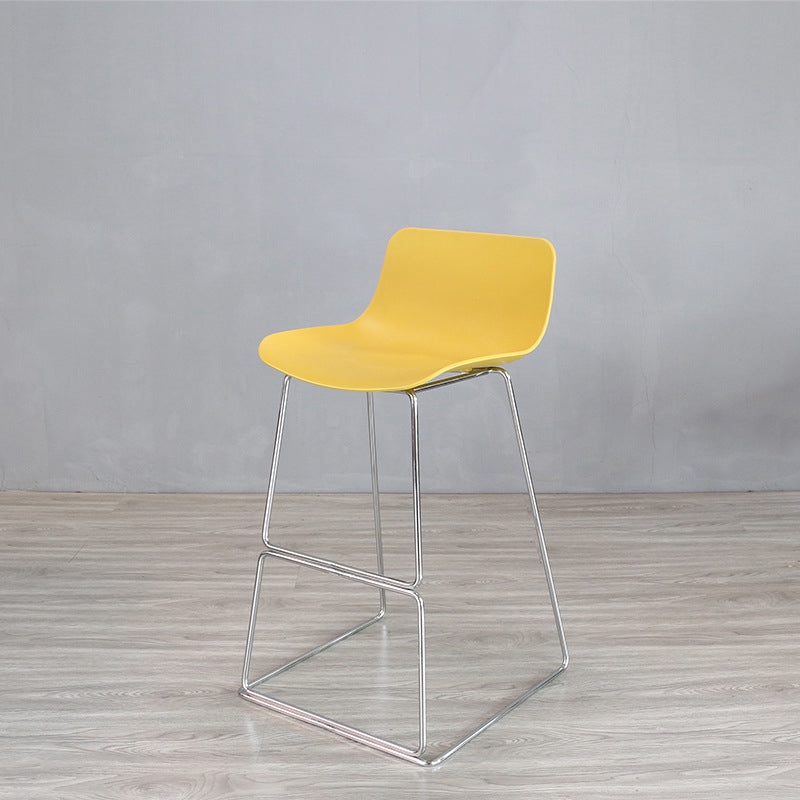 Industrial Style Barstool Metal and Plastic Bar Stool for Dinning Room Clearhalo 'Bar Furniture' 'Bar Stools' 'bar_stools' 'furn' 'furn_bar_stools' 'furniture_bar_stools' 'Kitchen & Dining Furniture' 'kitchen&dining_furn' 'kitchen' 'kitchen_furn' Furniture' 4212283