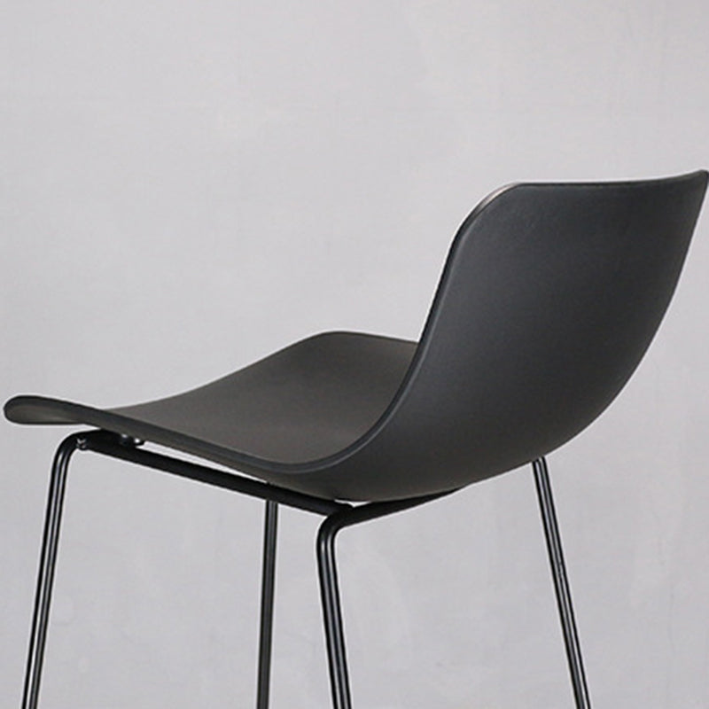 Industrial Style Barstool Metal and Plastic Bar Stool for Dinning Room Clearhalo 'Bar Furniture' 'Bar Stools' 'bar_stools' 'furn' 'furn_bar_stools' 'furniture_bar_stools' 'Kitchen & Dining Furniture' 'kitchen&dining_furn' 'kitchen' 'kitchen_furn' Furniture' 4212289