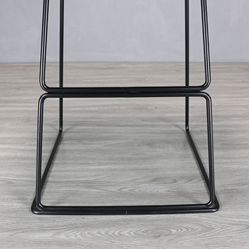Industrial Style Barstool Metal and Plastic Bar Stool for Dinning Room Clearhalo 'Bar Furniture' 'Bar Stools' 'bar_stools' 'furn' 'furn_bar_stools' 'furniture_bar_stools' 'Kitchen & Dining Furniture' 'kitchen&dining_furn' 'kitchen' 'kitchen_furn' Furniture' 4212291