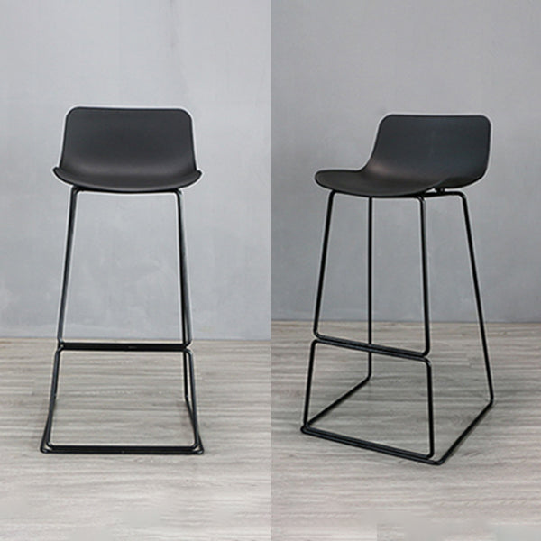 Industrial Style Barstool Metal and Plastic Bar Stool for Dinning Room Clearhalo 'Bar Furniture' 'Bar Stools' 'bar_stools' 'furn' 'furn_bar_stools' 'furniture_bar_stools' 'Kitchen & Dining Furniture' 'kitchen&dining_furn' 'kitchen' 'kitchen_furn' Furniture' 4212294