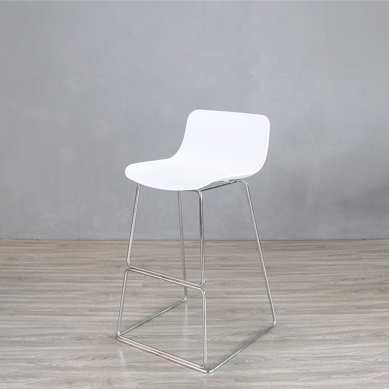 Industrial Style Barstool Metal and Plastic Bar Stool for Dinning Room Clearhalo 'Bar Furniture' 'Bar Stools' 'bar_stools' 'furn' 'furn_bar_stools' 'furniture_bar_stools' 'Kitchen & Dining Furniture' 'kitchen&dining_furn' 'kitchen' 'kitchen_furn' Furniture' 4212299