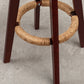 Scandinavian Wood Leather Counter Stools Low Back Bar Stools with Round Seat Clearhalo 'Bar Furniture' 'Bar Stools' 'bar_stools' 'furn' 'furn_bar_stools' 'furniture_bar_stools' 'Kitchen & Dining Furniture' 'kitchen&dining_furn' 'kitchen' 'kitchen_furn' Furniture' 4212345