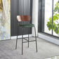 Scandinavian Black Iron Counter Stools Wood Low Back Bar Stools (Set of 2) Clearhalo 'Bar Furniture' 'Bar Stools' 'bar_stools' 'furn' 'furn_bar_stools' 'furniture_bar_stools' 'Kitchen & Dining Furniture' 'kitchen&dining_furn' 'kitchen' 'kitchen_furn' Furniture' 4212381