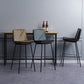 Scandinavian Leather Counter Stools Low Back Bar Stools with Square Seat (Set of 2) Clearhalo 'Bar Furniture' 'Bar Stools' 'bar_stools' 'furn' 'furn_bar_stools' 'furniture_bar_stools' 'Kitchen & Dining Furniture' 'kitchen&dining_furn' 'kitchen' 'kitchen_furn' Furniture' 4212383