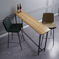 Scandinavian Leather Counter Stools Low Back Bar Stools with Square Seat (Set of 2) Clearhalo 'Bar Furniture' 'Bar Stools' 'bar_stools' 'furn' 'furn_bar_stools' 'furniture_bar_stools' 'Kitchen & Dining Furniture' 'kitchen&dining_furn' 'kitchen' 'kitchen_furn' Furniture' 4212386
