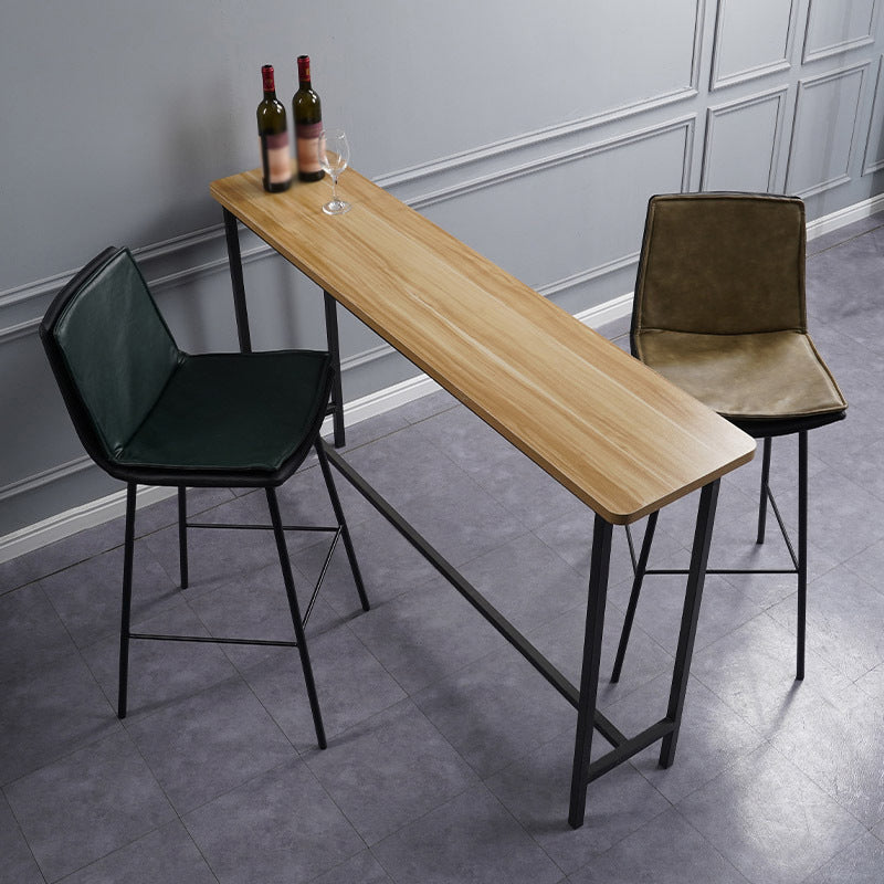 Scandinavian Leather Counter Stools Low Back Bar Stools with Square Seat (Set of 2) Clearhalo 'Bar Furniture' 'Bar Stools' 'bar_stools' 'furn' 'furn_bar_stools' 'furniture_bar_stools' 'Kitchen & Dining Furniture' 'kitchen&dining_furn' 'kitchen' 'kitchen_furn' Furniture' 4212386