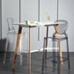 Nordic Style 30-inch Barstool Transparent Plastic Backrest Bar Stool for Dining Room Clearhalo 'Bar Furniture' 'Bar Stools' 'bar_stools' 'furn' 'furn_bar_stools' 'furniture_bar_stools' 'Kitchen & Dining Furniture' 'kitchen&dining_furn' 'kitchen' 'kitchen_furn' Furniture' 4212401
