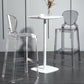 Nordic Style 30-inch Barstool Transparent Plastic Backrest Bar Stool for Dining Room Clearhalo 'Bar Furniture' 'Bar Stools' 'bar_stools' 'furn' 'furn_bar_stools' 'furniture_bar_stools' 'Kitchen & Dining Furniture' 'kitchen&dining_furn' 'kitchen' 'kitchen_furn' Furniture' 4212403