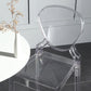 Nordic Style 30-inch Barstool Transparent Plastic Backrest Bar Stool for Dining Room Clearhalo 'Bar Furniture' 'Bar Stools' 'bar_stools' 'furn' 'furn_bar_stools' 'furniture_bar_stools' 'Kitchen & Dining Furniture' 'kitchen&dining_furn' 'kitchen' 'kitchen_furn' Furniture' 4212405