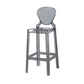 Nordic Style 30-inch Barstool Transparent Plastic Backrest Bar Stool for Dining Room Clearhalo 'Bar Furniture' 'Bar Stools' 'bar_stools' 'furn' 'furn_bar_stools' 'furniture_bar_stools' 'Kitchen & Dining Furniture' 'kitchen&dining_furn' 'kitchen' 'kitchen_furn' Furniture' 4212407