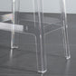 Nordic Style 30-inch Barstool Transparent Plastic Backrest Bar Stool for Dining Room Clearhalo 'Bar Furniture' 'Bar Stools' 'bar_stools' 'furn' 'furn_bar_stools' 'furniture_bar_stools' 'Kitchen & Dining Furniture' 'kitchen&dining_furn' 'kitchen' 'kitchen_furn' Furniture' 4212411