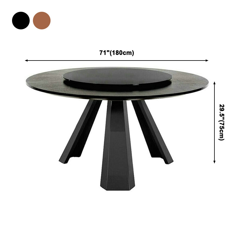 Solid Wood Dining Table Contemporary Dining Site Table with Tripod Base Clearhalo ' dining_table' 'Dining Tables & Seating' 'Dining Tables' 'Furniture' 'furniture_dining_table' 'Kitchen & Dining Furniture' 'kitchen&dining_furn' 'kitchen' 'kitchen_dining_table' 4212427