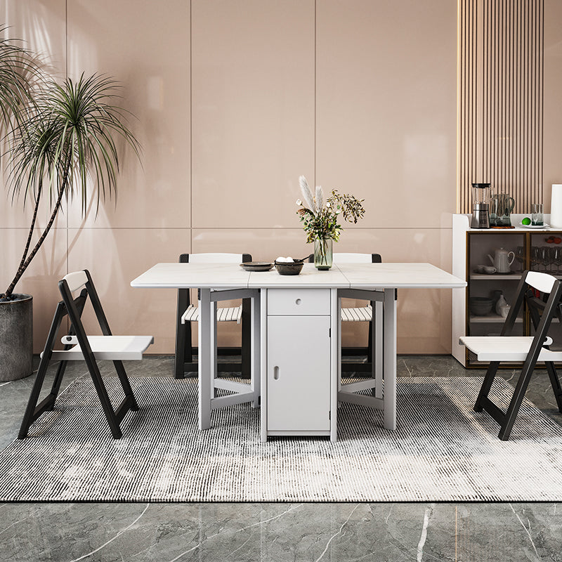Contemporary Kitchen Standard Dining Table Folding Dining Table (only table) Clearhalo ' dining_table' 'Dining Tables & Seating' 'Dining Tables' 'Furniture' 'furniture_dining_table' 'Kitchen & Dining Furniture' 'kitchen&dining_furn' 'kitchen' 'kitchen_dining_table' 4212429