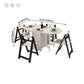 Contemporary Kitchen Standard Dining Table Folding Dining Table (only table) Clearhalo ' dining_table' 'Dining Tables & Seating' 'Dining Tables' 'Furniture' 'furniture_dining_table' 'Kitchen & Dining Furniture' 'kitchen&dining_furn' 'kitchen' 'kitchen_dining_table' 4212440