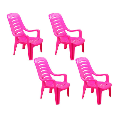 Modern Indoor Plastic Dining Arm Chairs Stackable Ladder Back Dining Armchairs 4 Piece Set Clearhalo ' kitchen&dining_furn' 'Dining Chairs' 'Dining Tables & Seating' 'dining_chair' 'furn' 'furn_dining_chair' 'Furniture' 'furniture_dining_chair' 'Kitchen & Dining Furniture' 'kitchen' 4236960