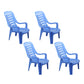 Modern Indoor Plastic Dining Arm Chairs Stackable Ladder Back Dining Armchairs Blue 4 Piece Set Clearhalo ' kitchen&dining_furn' 'Dining Chairs' 'Dining Tables & Seating' 'dining_chair' 'furn' 'furn_dining_chair' 'Furniture' 'furniture_dining_chair' 'Kitchen & Dining Furniture' 'kitchen' 4236965