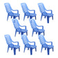 Modern Indoor Plastic Dining Arm Chairs Stackable Ladder Back Dining Armchairs Blue 8 Piece Set Clearhalo ' kitchen&dining_furn' 'Dining Chairs' 'Dining Tables & Seating' 'dining_chair' 'furn' 'furn_dining_chair' 'Furniture' 'furniture_dining_chair' 'Kitchen & Dining Furniture' 'kitchen' 4236967