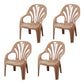 Modern Plastic Dining Arm Chairs Indoor Stackable Windsor Dining Armchair Khaki 4 Piece Set Clearhalo ' kitchen&dining_furn' 'Dining Chairs' 'Dining Tables & Seating' 'dining_chair' 'furn' 'furn_dining_chair' 'Furniture' 'furniture_dining_chair' 'Kitchen & Dining Furniture' 'kitchen' 4236985