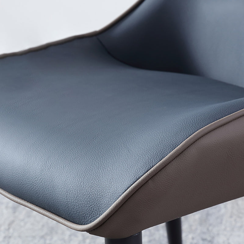 Contemporary Style Wingback Chairs Leather Dining Chairs for Home (Set of 2) Clearhalo ' kitchen&dining_furn' 'Dining Chairs' 'Dining Tables & Seating' 'dining_chair' 'furn' 'furn_dining_chair' 'Furniture' 'furniture_dining_chair' 'Kitchen & Dining Furniture' 'kitchen' 4237025