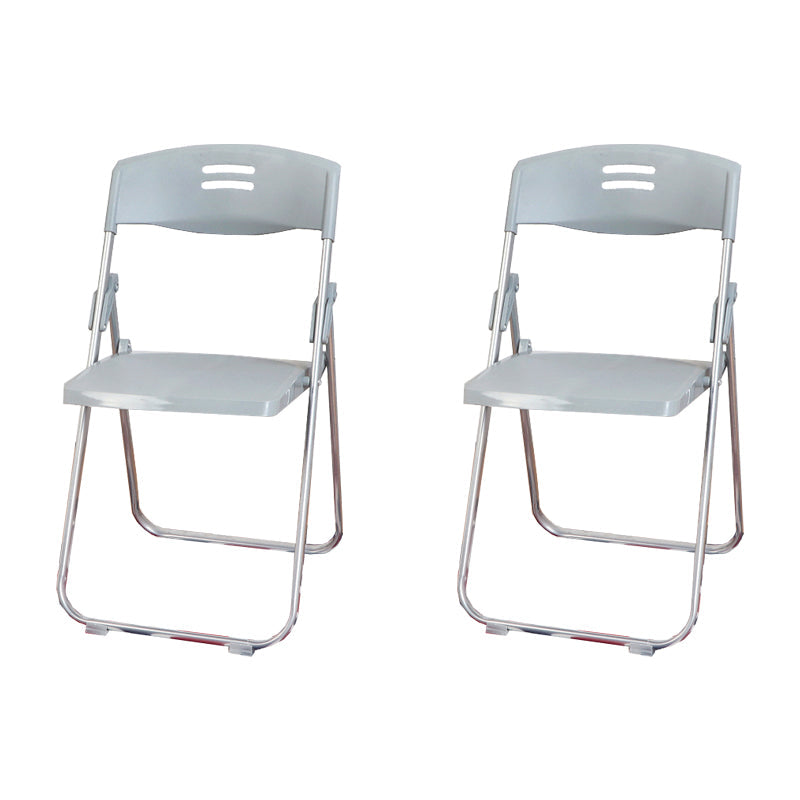 Metal Modern Indoor-Outdoor Side Chair Open Back Dining Side Chair Grey 2 Piece Set Clearhalo ' kitchen&dining_furn' 'Dining Chairs' 'Dining Tables & Seating' 'dining_chair' 'furn' 'furn_dining_chair' 'Furniture' 'furniture_dining_chair' 'Kitchen & Dining Furniture' 'kitchen' 4237045