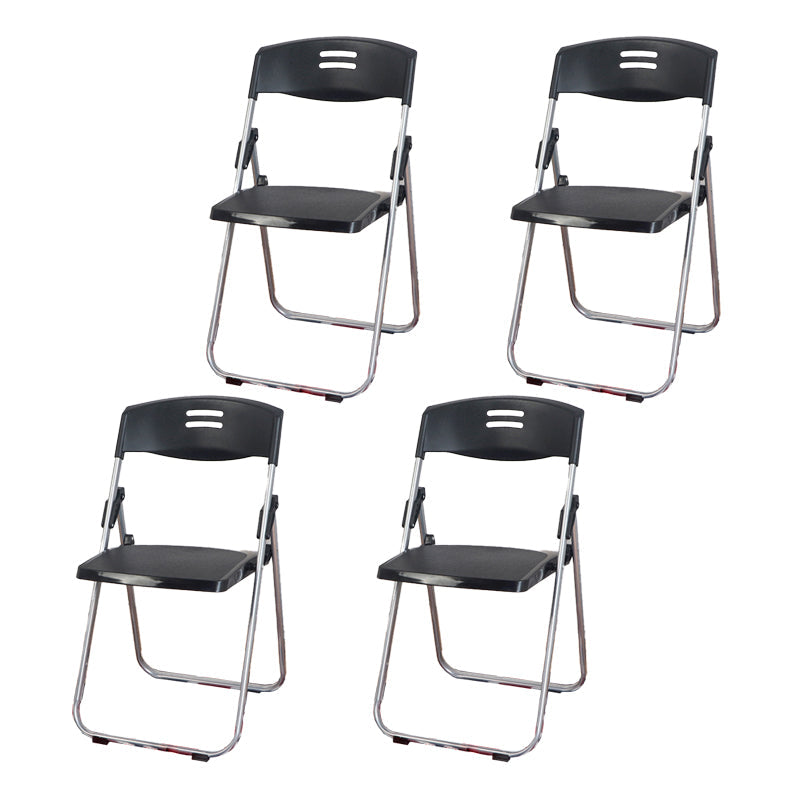 Metal Modern Indoor-Outdoor Side Chair Open Back Dining Side Chair Black 4 Piece Set Clearhalo ' kitchen&dining_furn' 'Dining Chairs' 'Dining Tables & Seating' 'dining_chair' 'furn' 'furn_dining_chair' 'Furniture' 'furniture_dining_chair' 'Kitchen & Dining Furniture' 'kitchen' 4237056