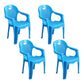 Modern Indoor Plastic Dining Arm Chairs Stackable Windsor Dining Armchairs Blue 4 Piece Set Clearhalo ' kitchen&dining_furn' 'Dining Chairs' 'Dining Tables & Seating' 'dining_chair' 'furn' 'furn_dining_chair' 'Furniture' 'furniture_dining_chair' 'Kitchen & Dining Furniture' 'kitchen' 4237094