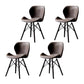 Indoor Industrial Side Chair Wingback Wood Upholstered Dining Room Chair Brown 4 Piece Set Clearhalo ' kitchen&dining_furn' 'Dining Chairs' 'Dining Tables & Seating' 'dining_chair' 'furn' 'furn_dining_chair' 'Furniture' 'furniture_dining_chair' 'Kitchen & Dining Furniture' 'kitchen' 4237123