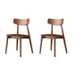 Contemporary Wood Dining Room Chair Open Back Dining Side Chair (Set of 2) Walnut Clearhalo ' kitchen&dining_furn' 'Dining Chairs' 'Dining Tables & Seating' 'dining_chair' 'furn' 'furn_dining_chair' 'Furniture' 'furniture_dining_chair' 'Kitchen & Dining Furniture' 'kitchen' 4237136