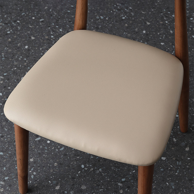 Contemporary Wood Dining Room Chair Open Back Dining Side Chair (Set of 2) Clearhalo ' kitchen&dining_furn' 'Dining Chairs' 'Dining Tables & Seating' 'dining_chair' 'furn' 'furn_dining_chair' 'Furniture' 'furniture_dining_chair' 'Kitchen & Dining Furniture' 'kitchen' 4237144