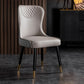 Contemporary Style PU Leather Dining Chairs Upholstered Wingback Chair for Kitchen Clearhalo ' kitchen&dining_furn' 'Dining Chairs' 'Dining Tables & Seating' 'dining_chair' 'furn' 'furn_dining_chair' 'Furniture' 'furniture_dining_chair' 'Kitchen & Dining Furniture' 'kitchen' 4237170