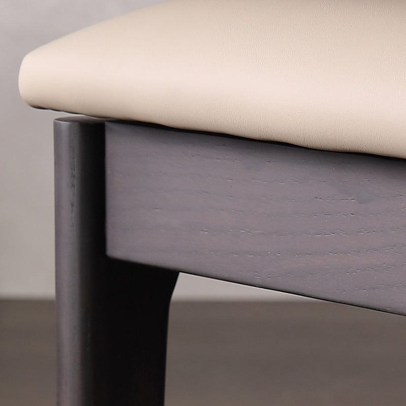 Scandinavian Style Open Back Dining Side Chair PU Leather Dining Chairs (Set of 2) Clearhalo ' kitchen&dining_furn' 'Dining Chairs' 'Dining Tables & Seating' 'dining_chair' 'furn' 'furn_dining_chair' 'Furniture' 'furniture_dining_chair' 'Kitchen & Dining Furniture' 'kitchen' 4237216