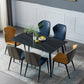 Industrial Metal Leather Dining Side Chair Dining Room Wingback Side Chair (Set of 2) Clearhalo ' kitchen&dining_furn' 'Dining Chairs' 'Dining Tables & Seating' 'dining_chair' 'furn' 'furn_dining_chair' 'Furniture' 'furniture_dining_chair' 'Kitchen & Dining Furniture' 'kitchen' 4237245