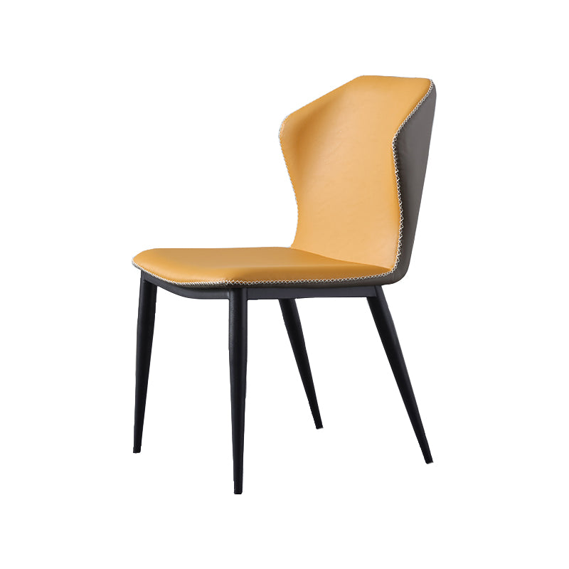 Industrial Metal Dining Room Chairs Armless Wingback Side Chair for Home Use (Set of 2) Clearhalo ' kitchen&dining_furn' 'Dining Chairs' 'Dining Tables & Seating' 'dining_chair' 'furn' 'furn_dining_chair' 'Furniture' 'furniture_dining_chair' 'Kitchen & Dining Furniture' 'kitchen' 4237260