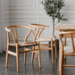 Scandinavian Style Wood Dining Chair Dining Room Wishbone Chair with Arm Clearhalo ' kitchen&dining_furn' 'Dining Chairs' 'Dining Tables & Seating' 'dining_chair' 'furn' 'furn_dining_chair' 'Furniture' 'furniture_dining_chair' 'Kitchen & Dining Furniture' 'kitchen' 4237267