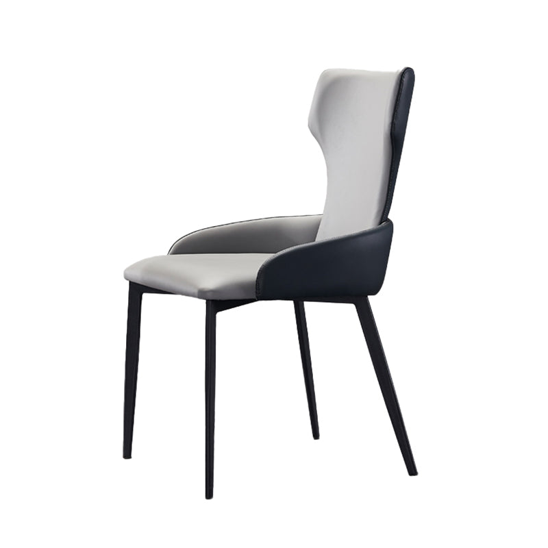 Industrial Metal Dining Room Chairs Arm PU Leather Dining Chairs for Restaurant Use Clearhalo ' kitchen&dining_furn' 'Dining Chairs' 'Dining Tables & Seating' 'dining_chair' 'furn' 'furn_dining_chair' 'Furniture' 'furniture_dining_chair' 'Kitchen & Dining Furniture' 'kitchen' 4237339