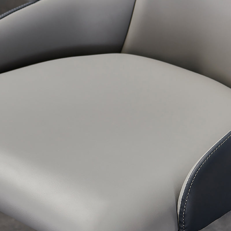 Industrial Metal Dining Room Chairs Arm PU Leather Dining Chairs for Restaurant Use Clearhalo ' kitchen&dining_furn' 'Dining Chairs' 'Dining Tables & Seating' 'dining_chair' 'furn' 'furn_dining_chair' 'Furniture' 'furniture_dining_chair' 'Kitchen & Dining Furniture' 'kitchen' 4237342